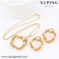 63827 xuping neu kommen fashional 18k vergoldet günstige modeschmuck set